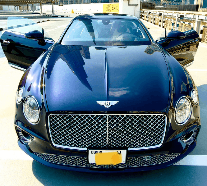 Bentley Continental GT 2022 rental Dubai — AED 2,500/day